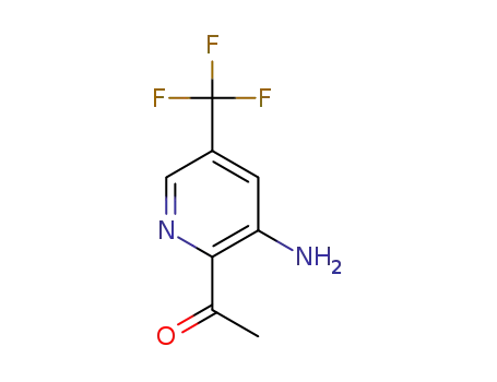 Molecular Structure of 1393534-23-0 (1-(3-amino-5-(trifluoromethyl)pyridin-2-yl)ethanone)