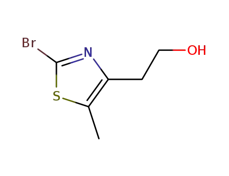 Molecular Structure of 496062-16-9 (2-(2-BROMO-5-METHYL-1,3-THIAZOL-4-YL)ETHANOL)