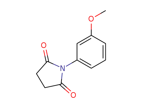 Molecular Structure of 16141-40-5 (2,5-Pyrrolidinedione, 1-(3-methoxyphenyl)-)