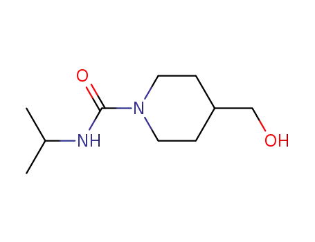 Molecular Structure of 1061458-92-1 (4-hydroxymethyl-piperidine-1-carboxylic acid isopropylamide)