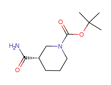 Molecular Structure of 88466-77-7 (1-Boc-3-carbamoyl piperidine)