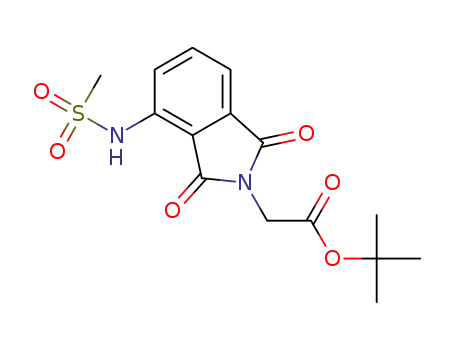 Molecular Structure of 1431566-19-6 (tert-butyl 2-(4-(methylsulfonamido)-1,3-dioxoisoindolin-2-yl)acetate)