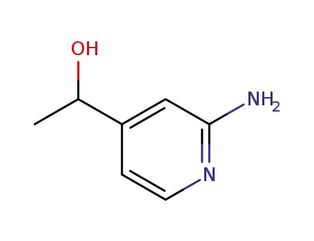 Molecular Structure of 885266-91-1 (2-AMINO-4-(1'HYDROXYETHYL)-PYRIDINE)