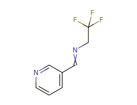 Molecular Structure of 1424799-68-7 ((pyridine-3-ylmethylene)(2,2,2-trifluoroethyl)amine)