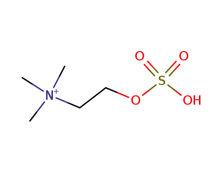 Molecular Structure of 16655-25-7 (Ethanaminium,N,N,N-trimethyl-2-(sulfooxy)-)