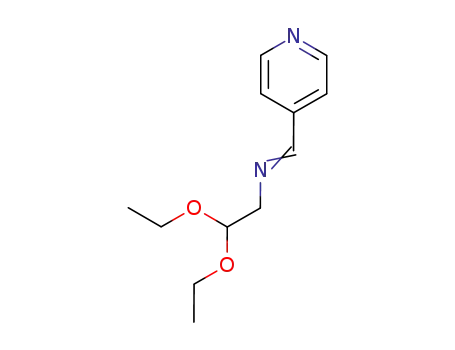 Molecular Structure of 93138-82-0 ((2,2-diethoxyethyl)pyridin-4-ylmethyleneamine)
