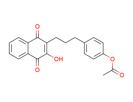 1,4-Naphthalenedione,2-[3-[4-(acetyloxy)phenyl]propyl]-3-hydroxy- cas  18093-50-0