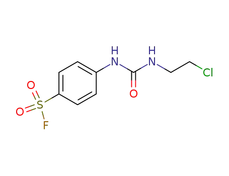 Molecular Structure of 13908-52-6 (4-{[(2-chloroethyl)carbamoyl]amino}benzenesulfonyl fluoride)