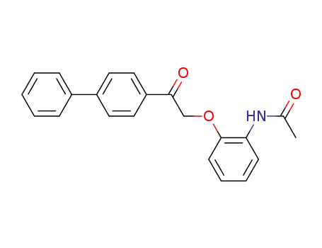 Molecular Structure of 32683-59-3 (Acetamide, N-[2-(2-[1,1'-biphenyl]-4-yl-2-oxoethoxy)phenyl]-)