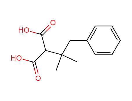 Molecular Structure of 5243-39-0 ((2-methyl-1-phenylpropan-2-yl)propanedioic acid)