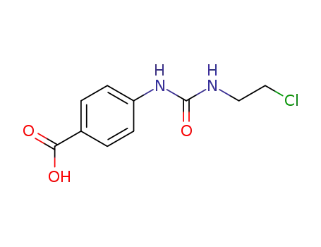 Molecular Structure of 13908-46-8 (4-{[(2-chloroethyl)carbamoyl]amino}benzoic acid)