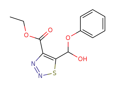 5-(hydroxy-phenoxy-methyl)-[1,2,3]thiadiazole-4-carboxylic acid ethyl ester