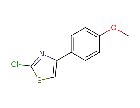 Molecular Structure of 2104-01-0 (2-CHLORO-4-(4-METHOXYPHENYL)THIAZOLE)