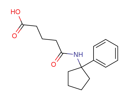 Molecular Structure of 22904-86-5 (N-(1-Phenylcyclopentyl)-glutarsaeureamid)