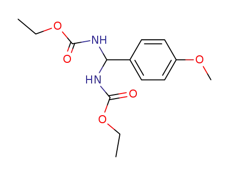 Molecular Structure of 21191-28-6 (diethyl [(4-methoxyphenyl)methanediyl]biscarbamate)