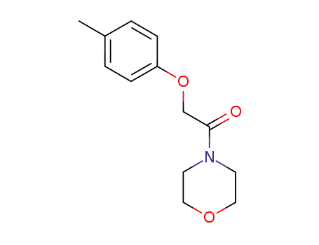 Molecular Structure of 2021-04-7 (Morpholine, 4-[(4-methylphenoxy)acetyl]-)
