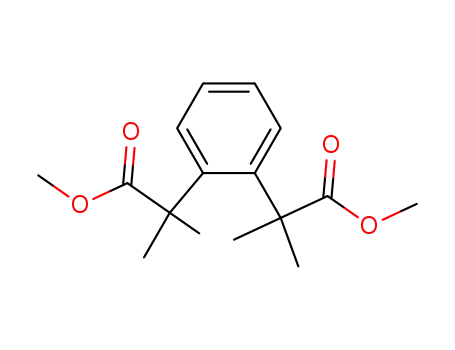 Molecular Structure of 7403-06-7 (methyl 2-[2-(2-methoxycarbonylpropan-2-yl)phenyl]-2-methyl-propanoate)