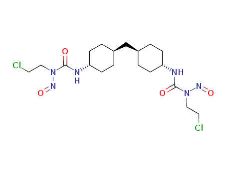 60324-95-0,trans-Methylenedi(1,4-cyclohexylene)bis(3-(2-chloroethyl)-3-nitrosourea),Urea, 1,1'-methylenedi(1,4-cyclohexylene)bis(3-(2-chloroethyl)-3-nitroso-, (E,E)-;1-(2-chloroethyl)-3-[4-[[4-[(2-chloroethyl-nitroso-carbamoyl)amino]cyclohexyl]methyl]cyclohexyl]-1-nitroso-urea;