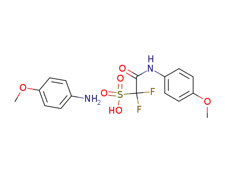 difluoro-(4-methoxy-phenylcarbamoyl)-methanesulfonic acid ; <i>p</i>-anisidine salt