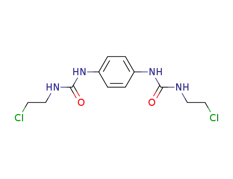 Molecular Structure of 13908-69-5 (1-(2-chloroethyl)-3-[4-(2-chloroethylcarbamoylamino)phenyl]urea)