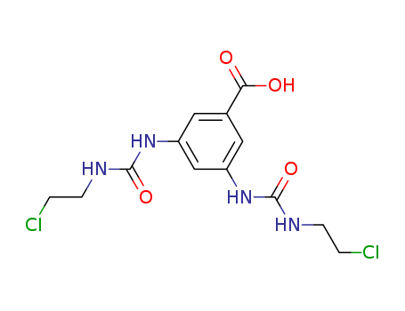 Benzoicacid, 3,5-bis[[[(2-chloroethyl)amino]carbonyl]amino]- cas  13908-68-4