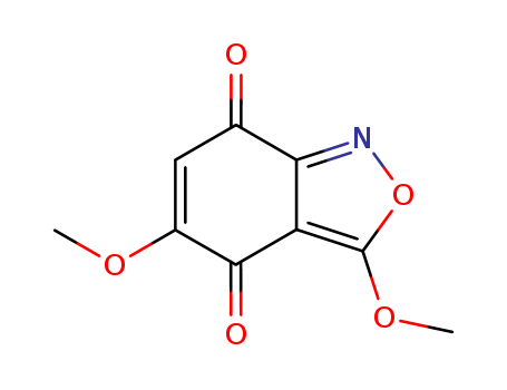 Molecular Structure of 17281-40-2 (2,1-Benzisoxazole-4,7-dione, 3,5-dimethoxy-)
