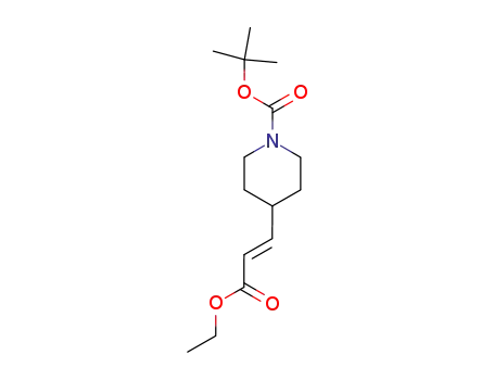 Molecular Structure of 198895-61-3 (N-BOC-4-(2-ETHOXYCARBONYL-VINYL)-PIPERIDINE)