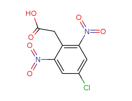 Molecular Structure of 328014-91-1 (Benzeneacetic acid, 4-chloro-2,6-dinitro-)