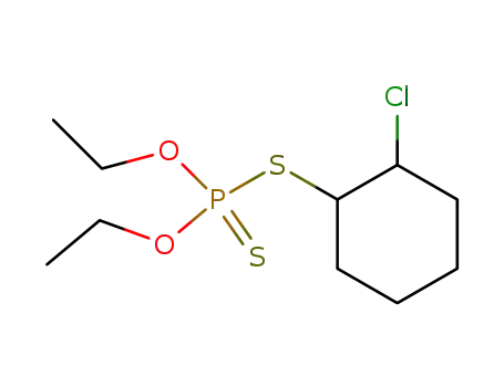 Molecular Structure of 1467-17-0 (1-chloro-2-(S-diethoxythiophosphoro)cyclohexane)