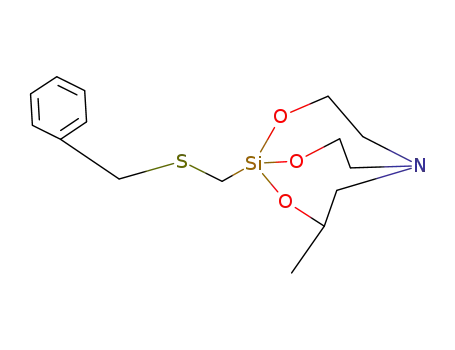 2,8,9-Trioxa-5-aza-1-silabicyclo[3.3.3]undecane,
3-methyl-1-[[(phenylmethyl)thio]methyl]-