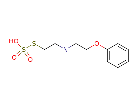 Molecular Structure of 1085-52-5 (Thiosulfuric acid hydrogen S-[2-[(2-phenoxyethyl)amino]ethyl] ester)