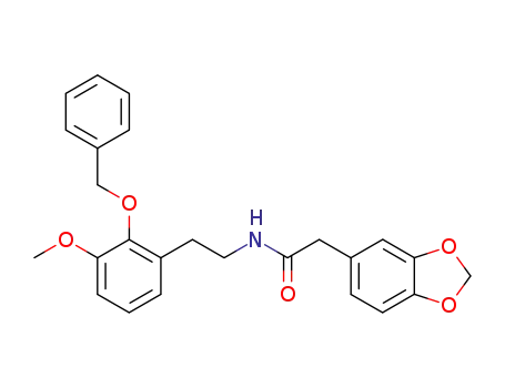 2-Benzo[1,3]dioxol-5-yl-N-[2-(2-benzyloxy-3-methoxy-phenyl)-ethyl]-acetamide