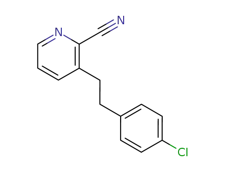 Molecular Structure of 31255-55-7 (3-(p-Chlorophenethyl)picolinonitrile)