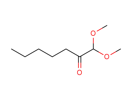 Molecular Structure of 6344-11-2 (1,1-dimethoxyheptan-2-one)