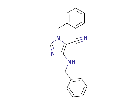 1-benzyl-4-benzylamino-5-cyanoimidazole