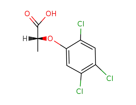 Molecular Structure of 30365-50-5 ((2S)-2-(2,4,5-trichlorophenoxy)propanoic acid)