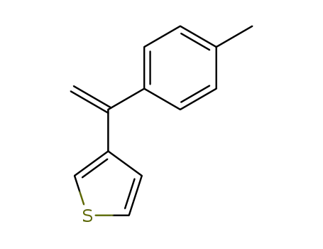 Molecular Structure of 75488-47-0 (Thiophene, 3-[1-(4-methylphenyl)ethenyl]-)