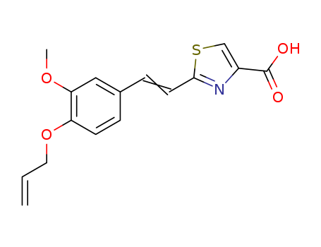 99661-54-8,2-{(E)-2-[3-methoxy-4-(prop-2-en-1-yloxy)phenyl]ethenyl}-1,3-thiazole-4-carboxylic acid,