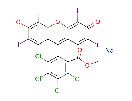 Molecular Structure of 92888-04-5 (rose bengal methyl ester)