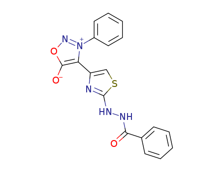 4-(2-(2-BENZOYLHYDRAZINYL)-THIAZOL-4-YL)-5-HYDROXY-3-PHENYL-1,2,3-OXADIA ZOLIUM INNER SALT