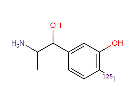 Molecular Structure of 124201-42-9 (4-<125I>iodometaraminol)