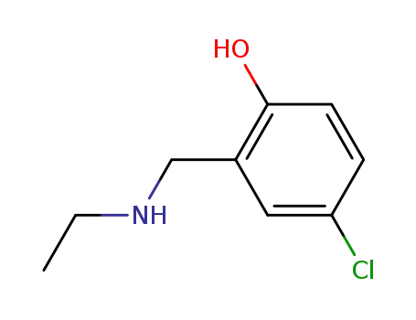 Molecular Structure of 1016500-71-2 (4-chloro-2-[(ethylamino)methyl]phenol)