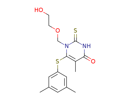 137897-73-5,6-[(3,5-dimethylphenyl)sulfanyl]-1-[(2-hydroxyethoxy)methyl]-5-methyl-2-thioxo-2,3-dihydropyrimidin-4(1H)-one,