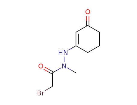 Acetic acid, bromo-, 1-methyl-2-(3-oxo-1-cyclohexen-1-yl)hydrazide