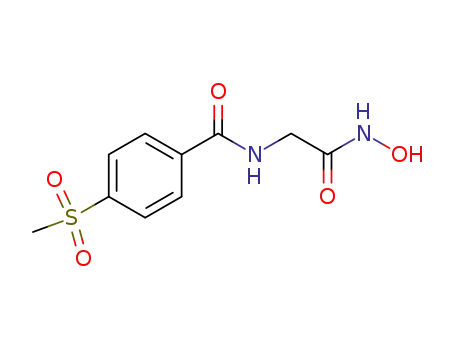 Molecular Structure of 75900-98-0 (Benzamide, N-[2-(hydroxyamino)-2-oxoethyl]-4-(methylsulfonyl)-)