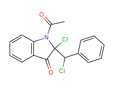 3H-INDOL-3-ONE,1-ACETYL-2-CHLORO-2-(CHLOROBENZYL)-1,2-DIHYDRO-