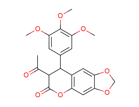 (7S,8S)-7-acetyl-8-(3,4,5-trimethoxyphenyl)-7,8-dihydro-6H-[1,3]dioxolo[4,5-g]chromen-6-one