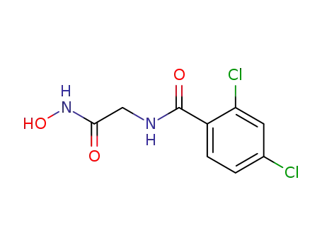 Molecular Structure of 76208-91-8 (Benzamide, 2,4-dichloro-N-[2-(hydroxyamino)-2-oxoethyl]-)