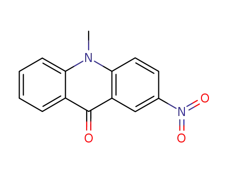 Molecular Structure of 58658-02-9 (10-methyl-2-nitroacridin-9(10H)-one)
