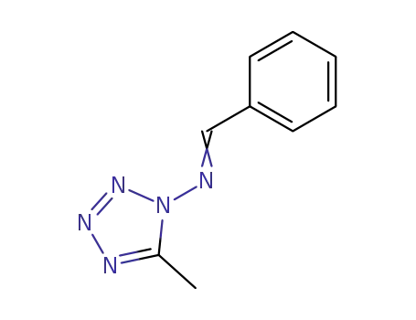 Molecular Structure of 56640-73-4 (5-Methyl-1-benzalamino-tetrazole)